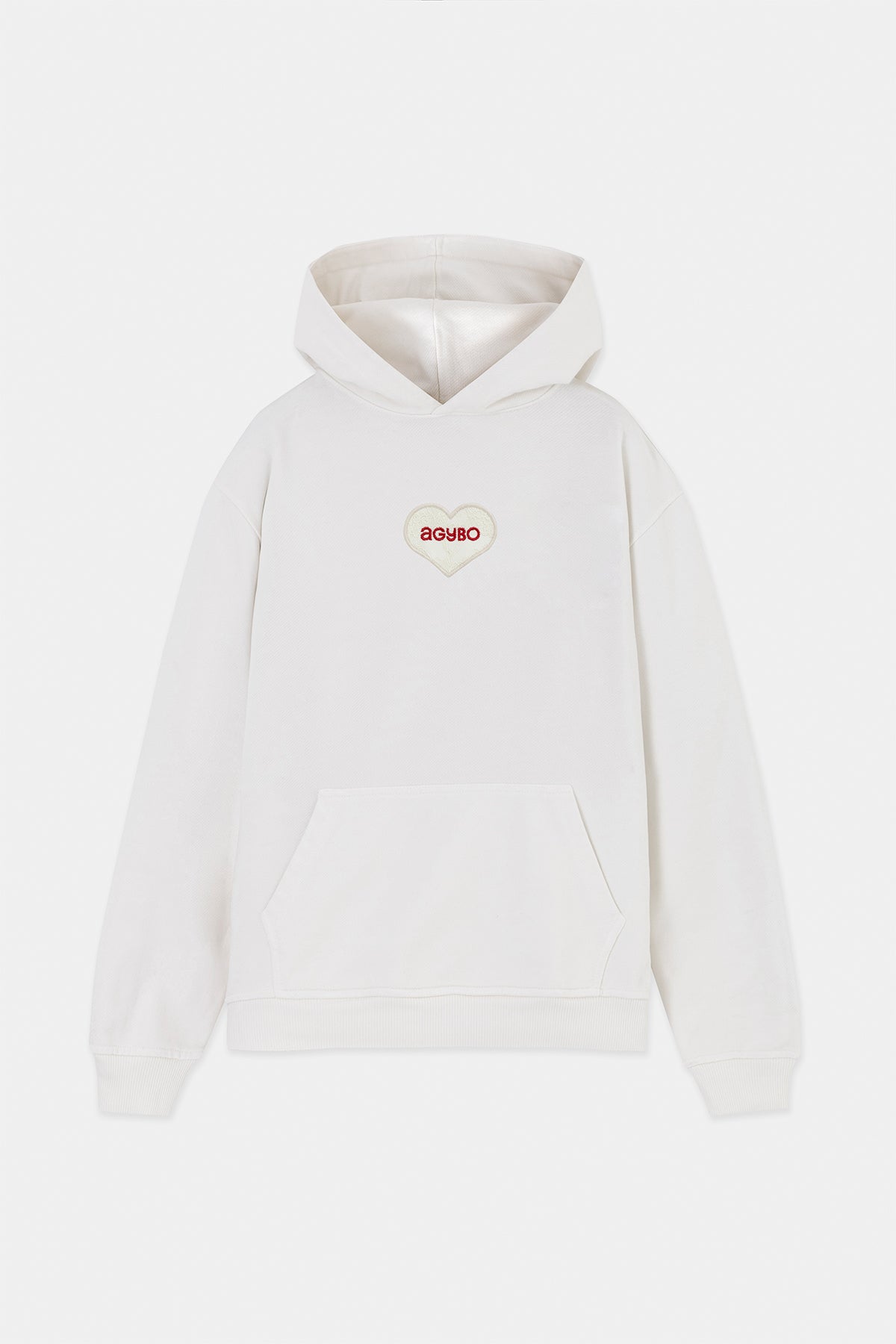 LIten♡Scallop Boa Hoodie ♡Ivory Lace logo Hoodie Ivory – Agybo: Amor Gratitud y Buena Onda