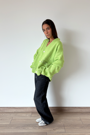 SIGNATURE CARDIGAN GREEN APPLE