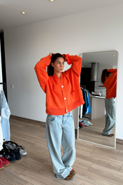 SIGNATURE CARDIGAN ORANGE