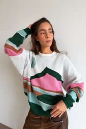LANDSCAPE KNIT SWEATER
