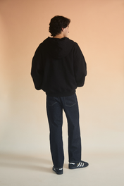 ZIP-UP HOODIE BLACK