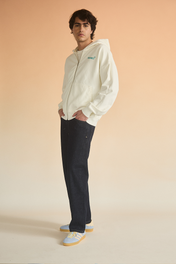 ZIP-UP HOODIE IVORY