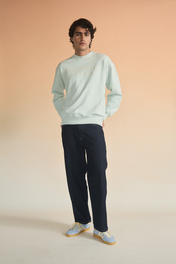SIGNATURE LOGO CREWNECK  BABY BLUE