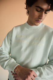 SIGNATURE LOGO CREWNECK  BABY BLUE