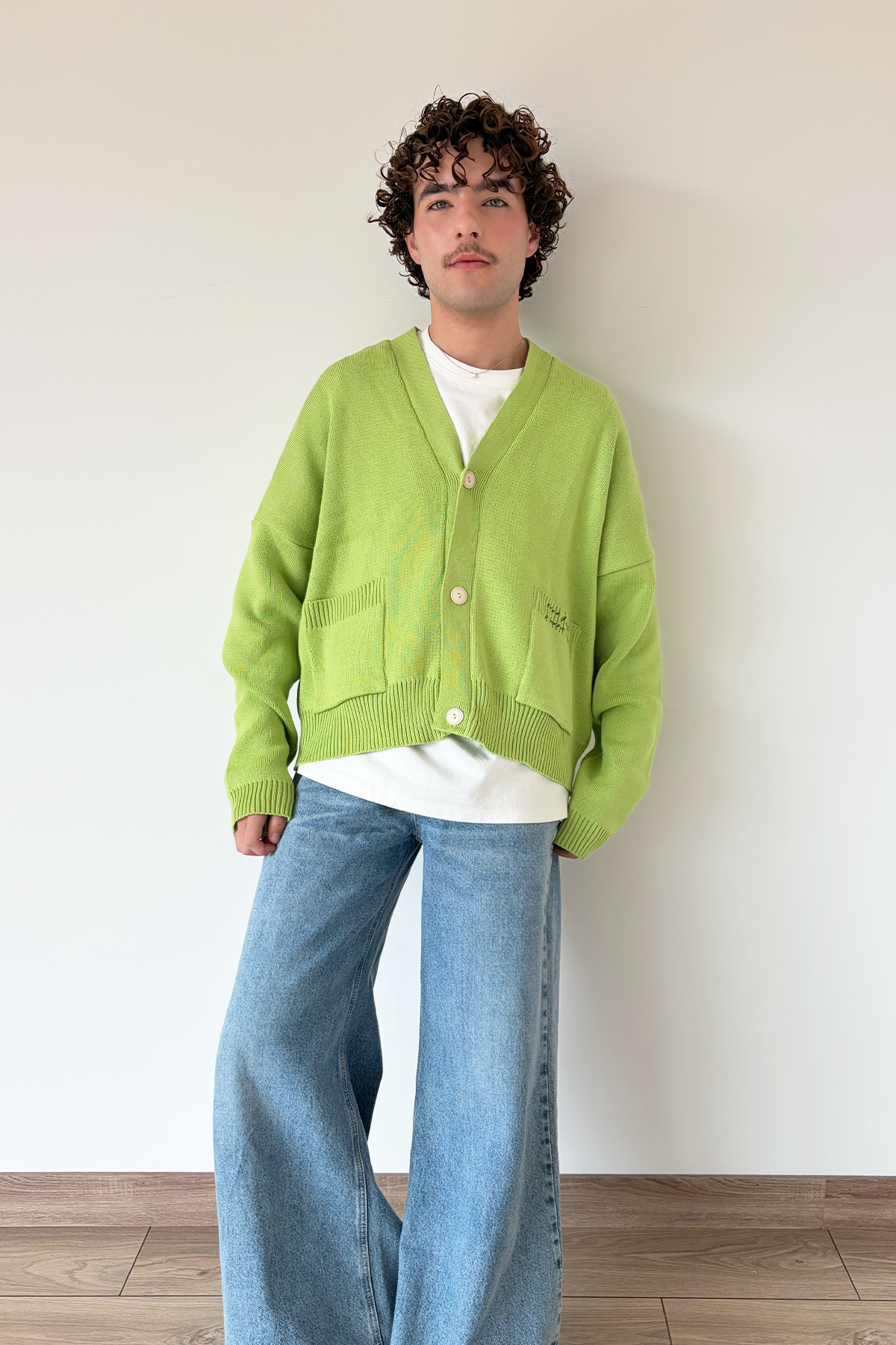 SIGNATURE CARDIGAN GREEN APPLE