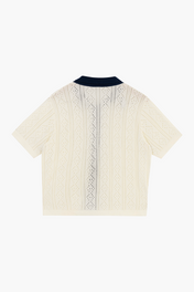 WOVEN CONTRAST BUTTON-DOWN