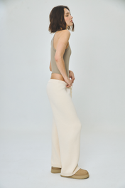 SMILEY RIB BODYSUIT GREY