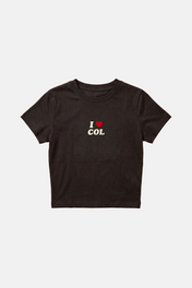 I <3 COL BABY TEE BLACK