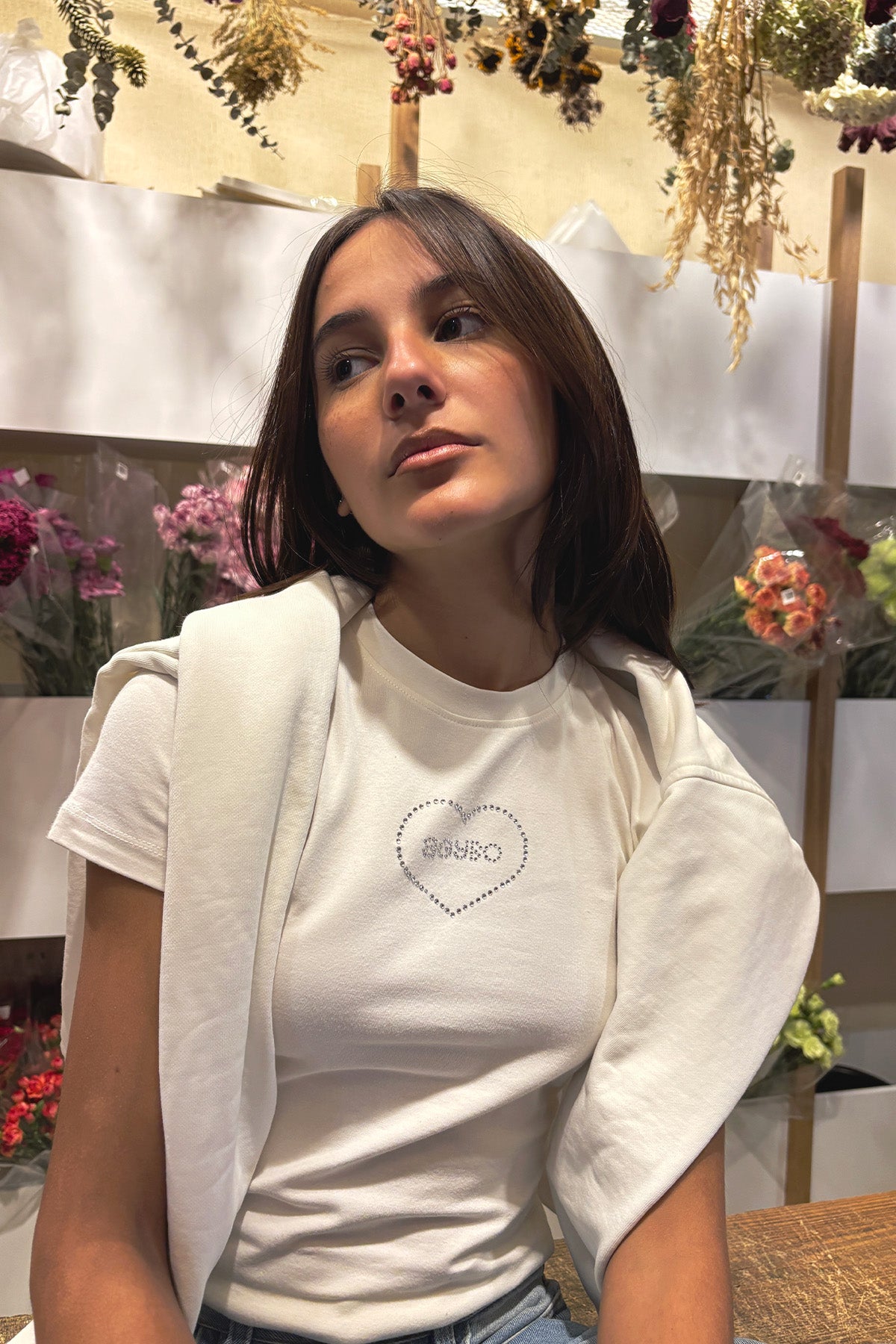 Sparkle T-shirt Ivory