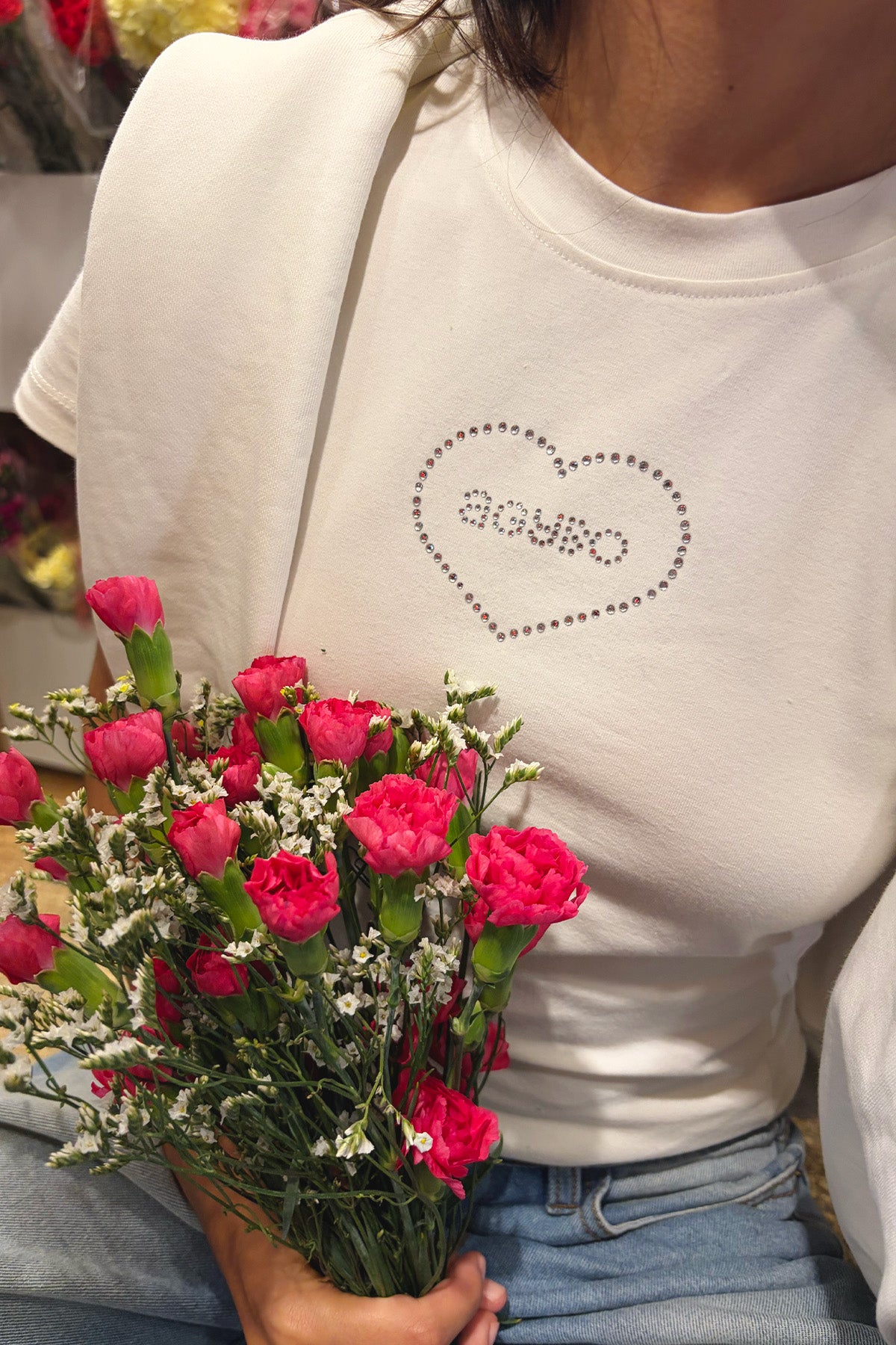 Sparkle T-shirt Ivory