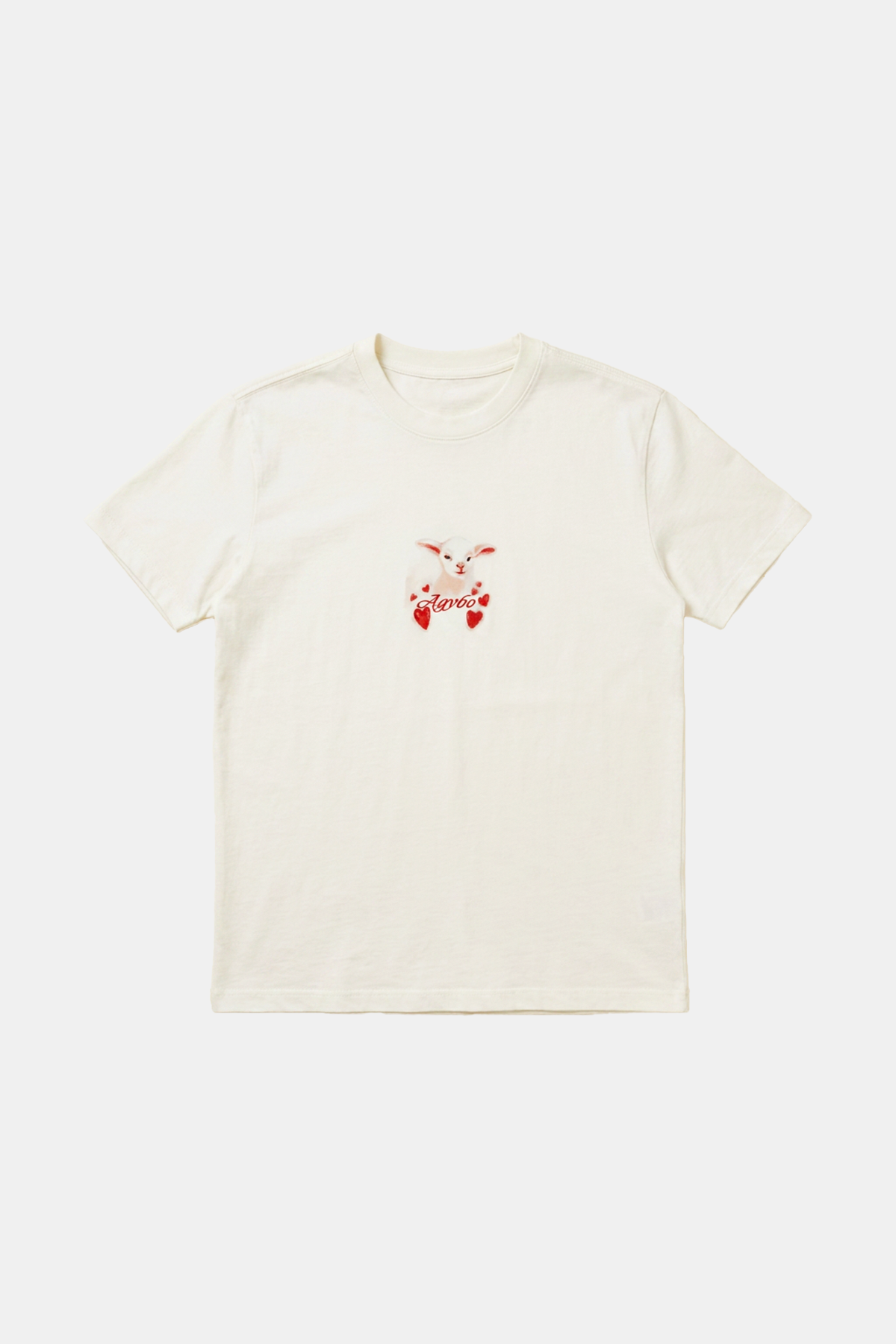 FLUFFY T SHIRT WHITE