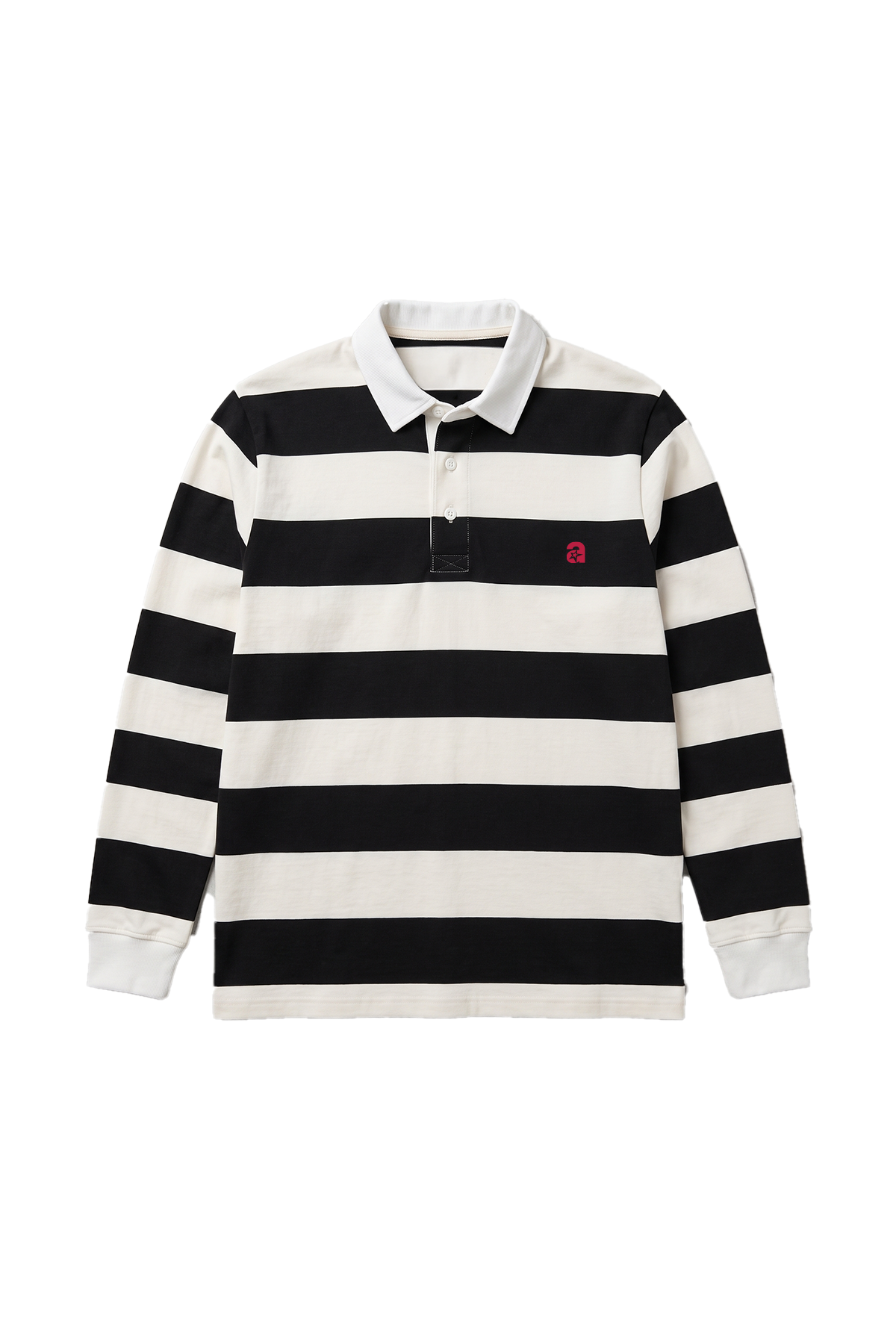 Love Stars striped polo shirt