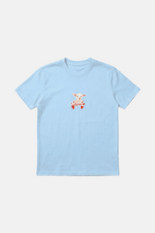 FLUFFY T SHIRT BABY BLUE