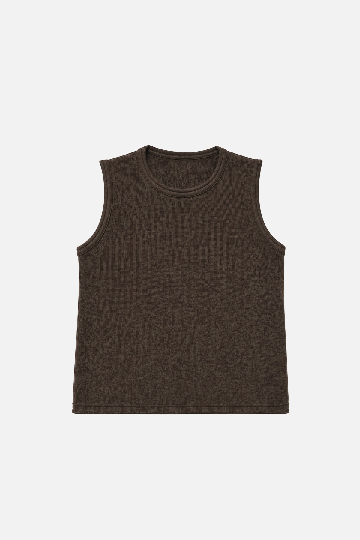 Travel Knit Tank Brown
