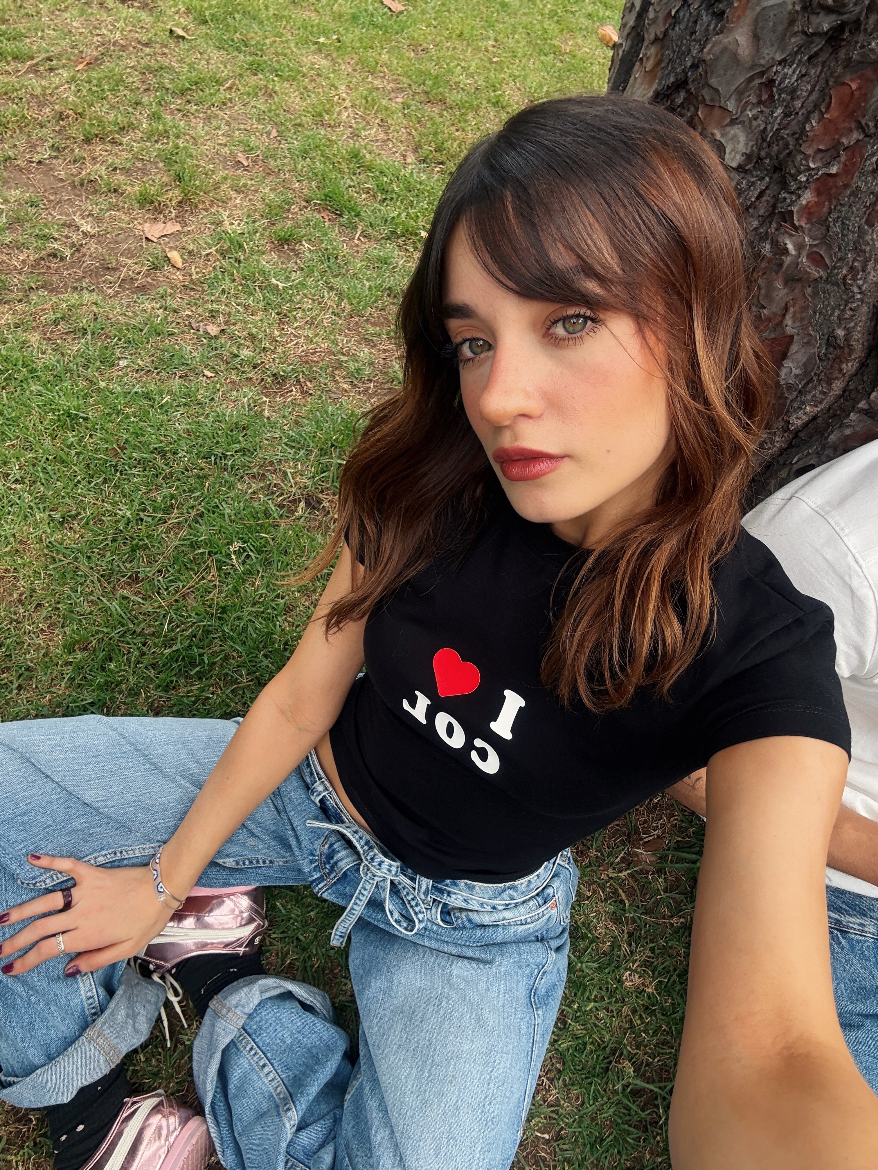 I <3 COL BABY TEE BLACK