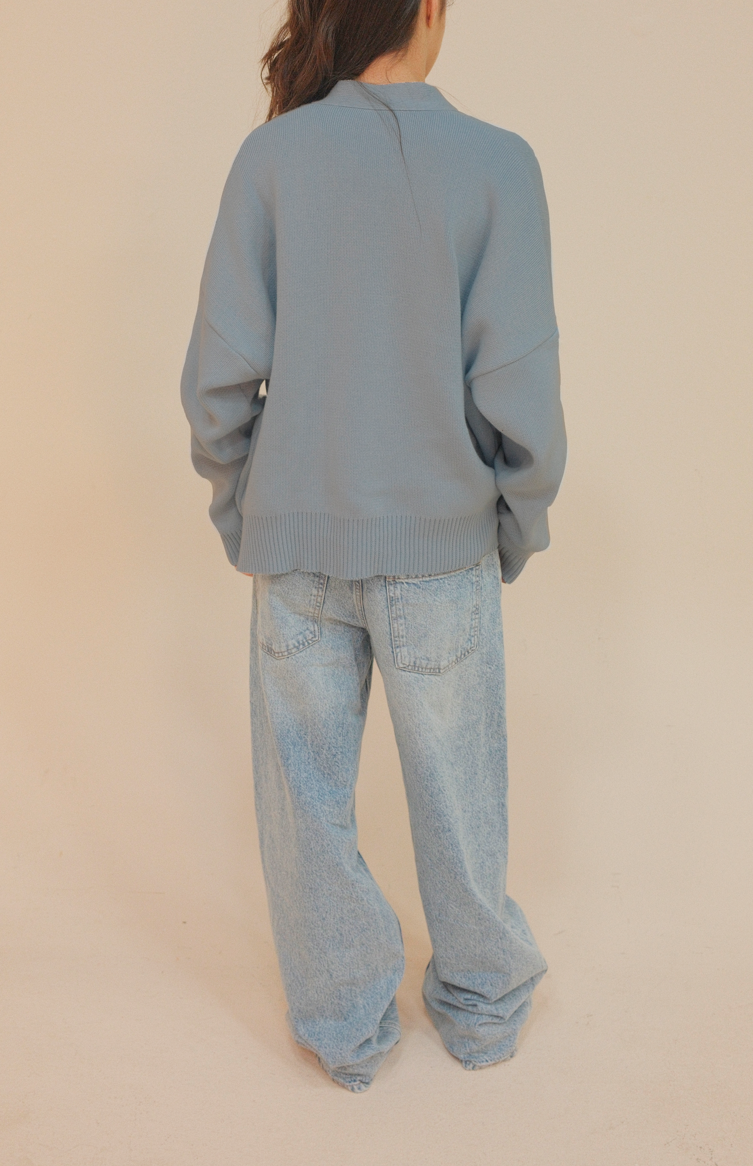 SIGNATURE CARDIGAN BABY BLUE