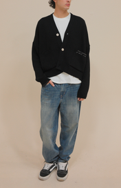 SIGNATURE CARDIGAN BLACK