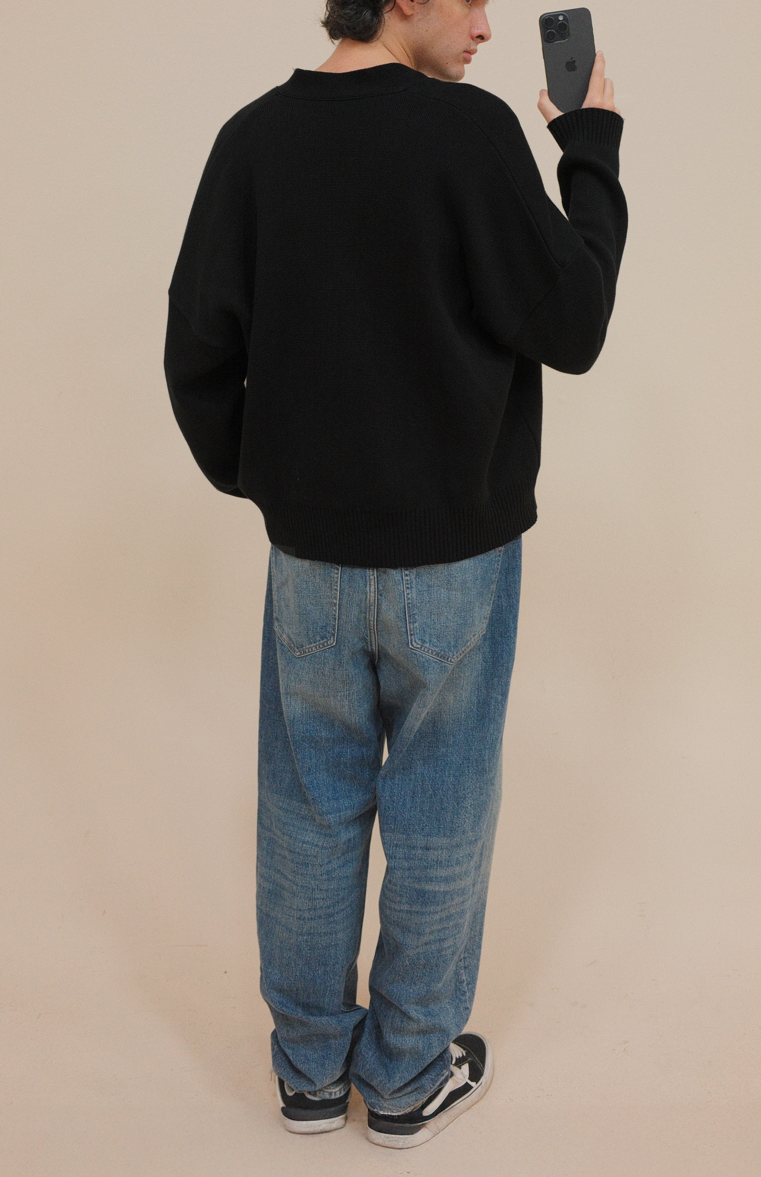 SIGNATURE CARDIGAN BLACK