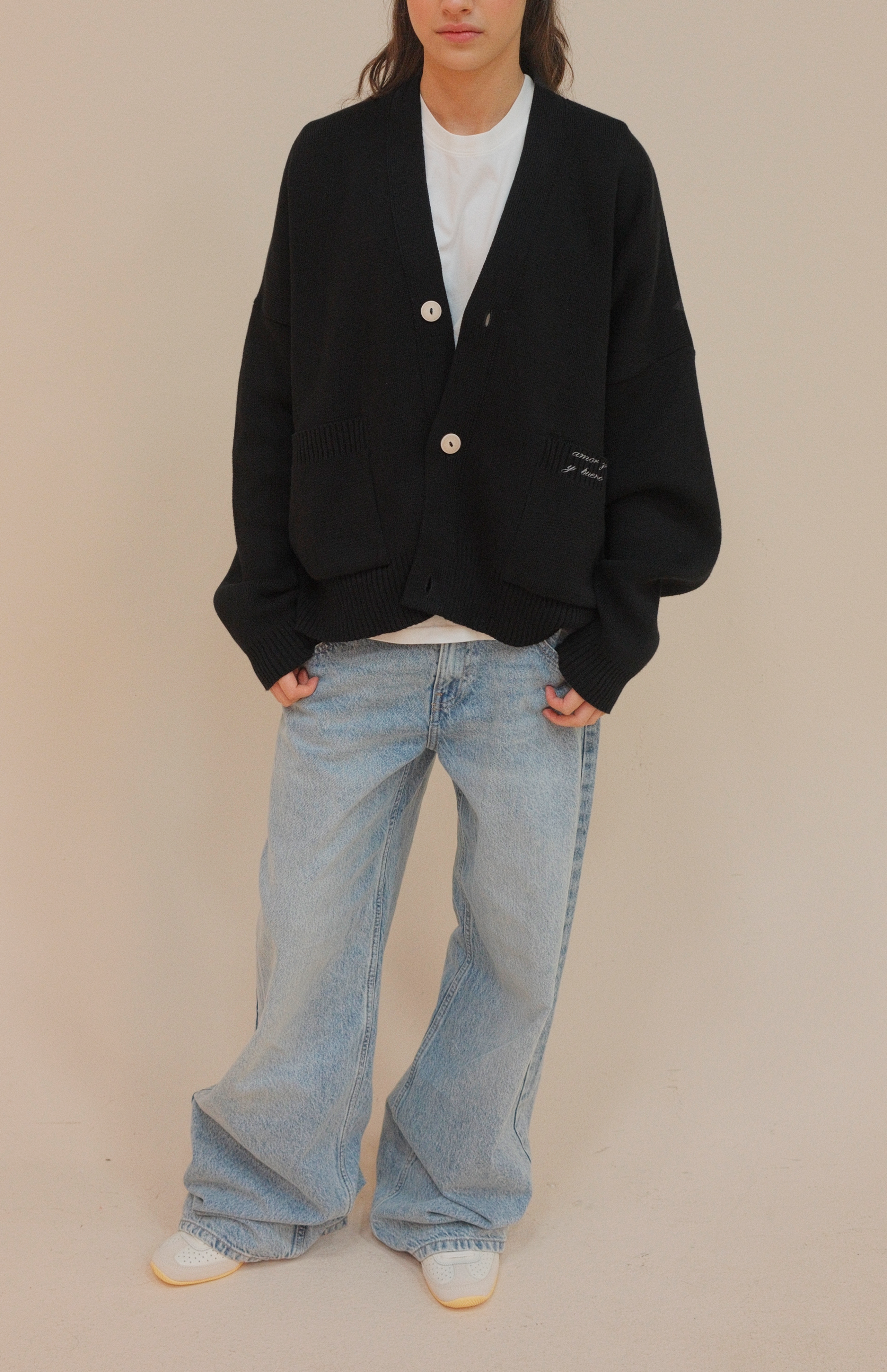 SIGNATURE CARDIGAN BLACK