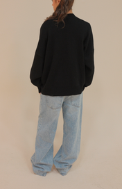 SIGNATURE CARDIGAN BLACK