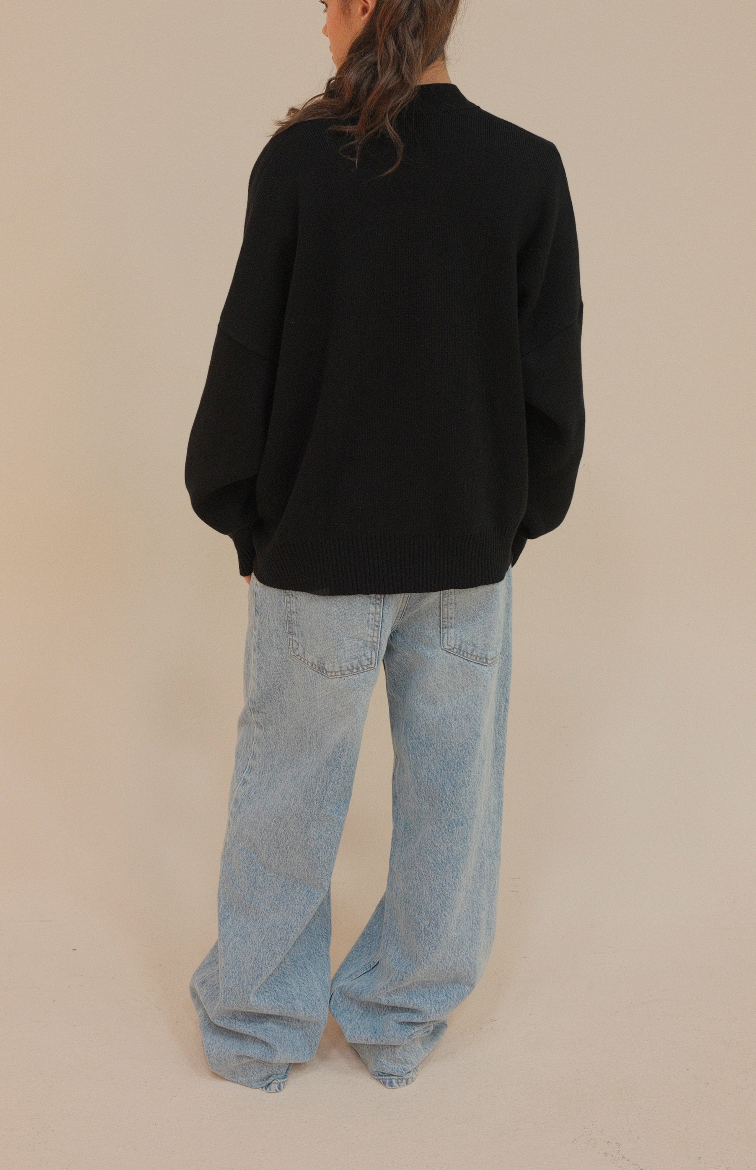 SIGNATURE CARDIGAN BLACK