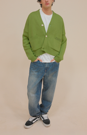 SIGNATURE CARDIGAN GREEN APPLE