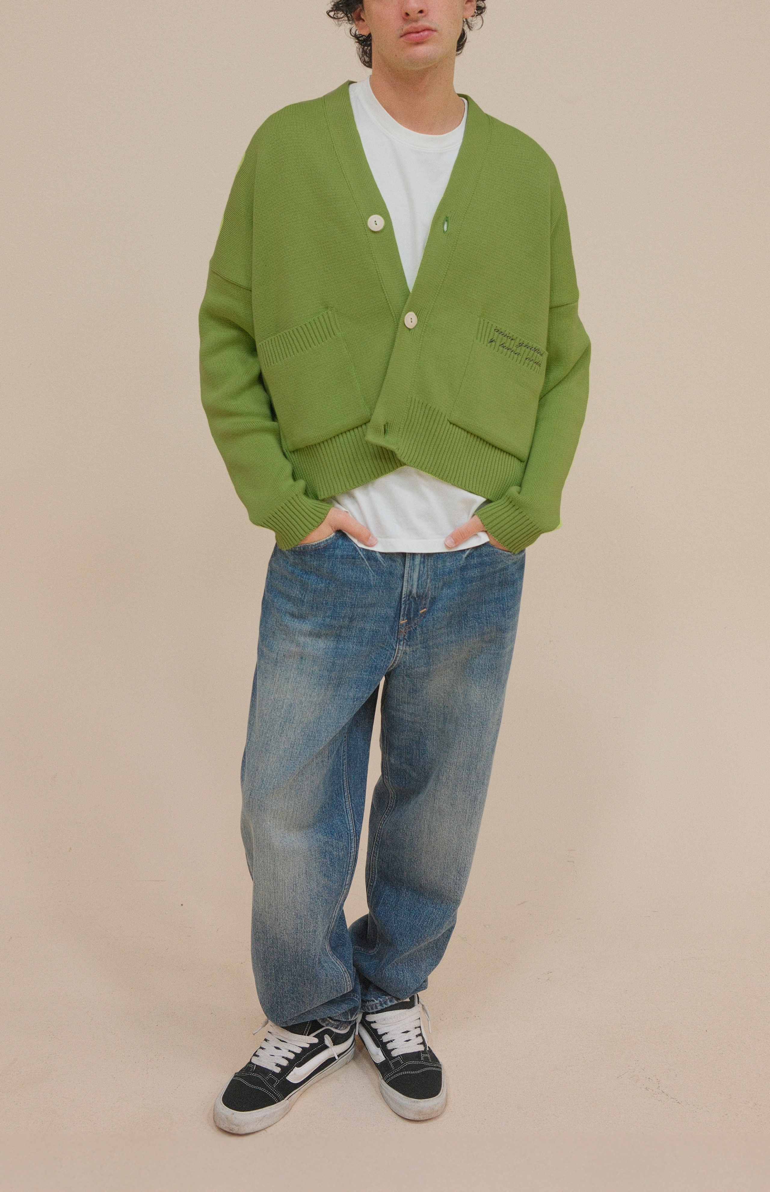 SIGNATURE CARDIGAN GREEN APPLE