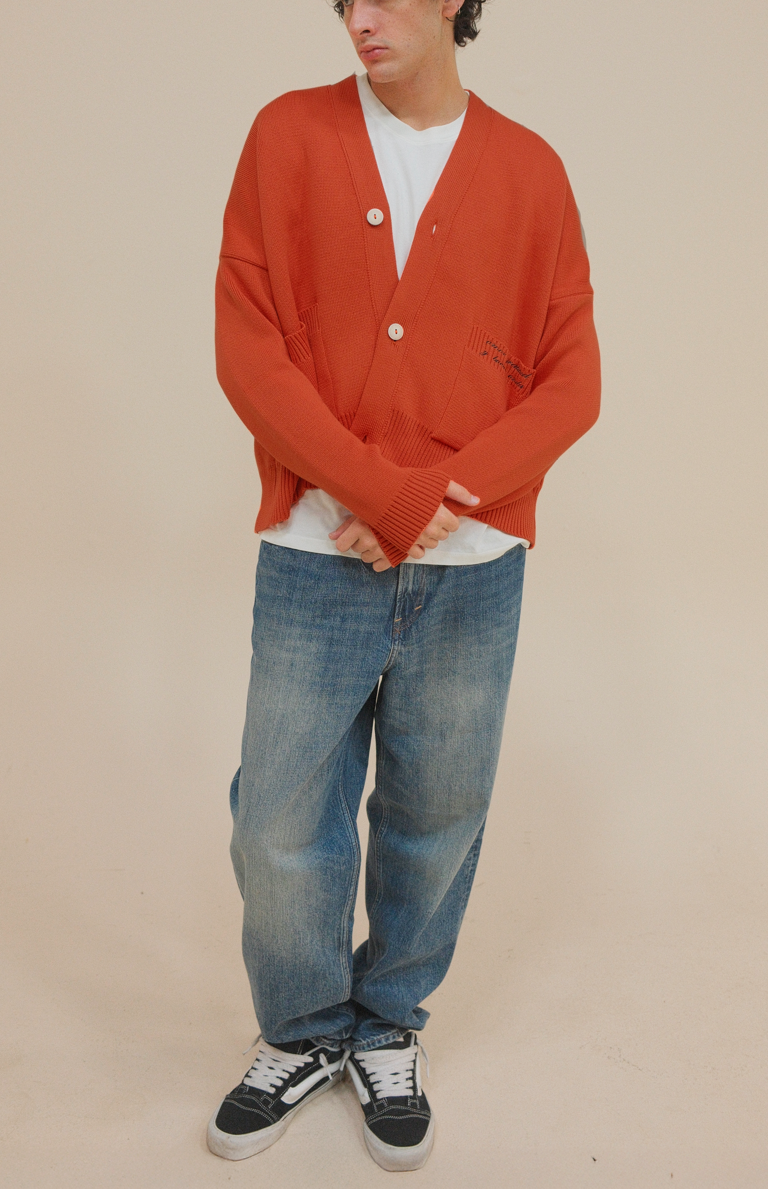 SIGNATURE CARDIGAN ORANGE