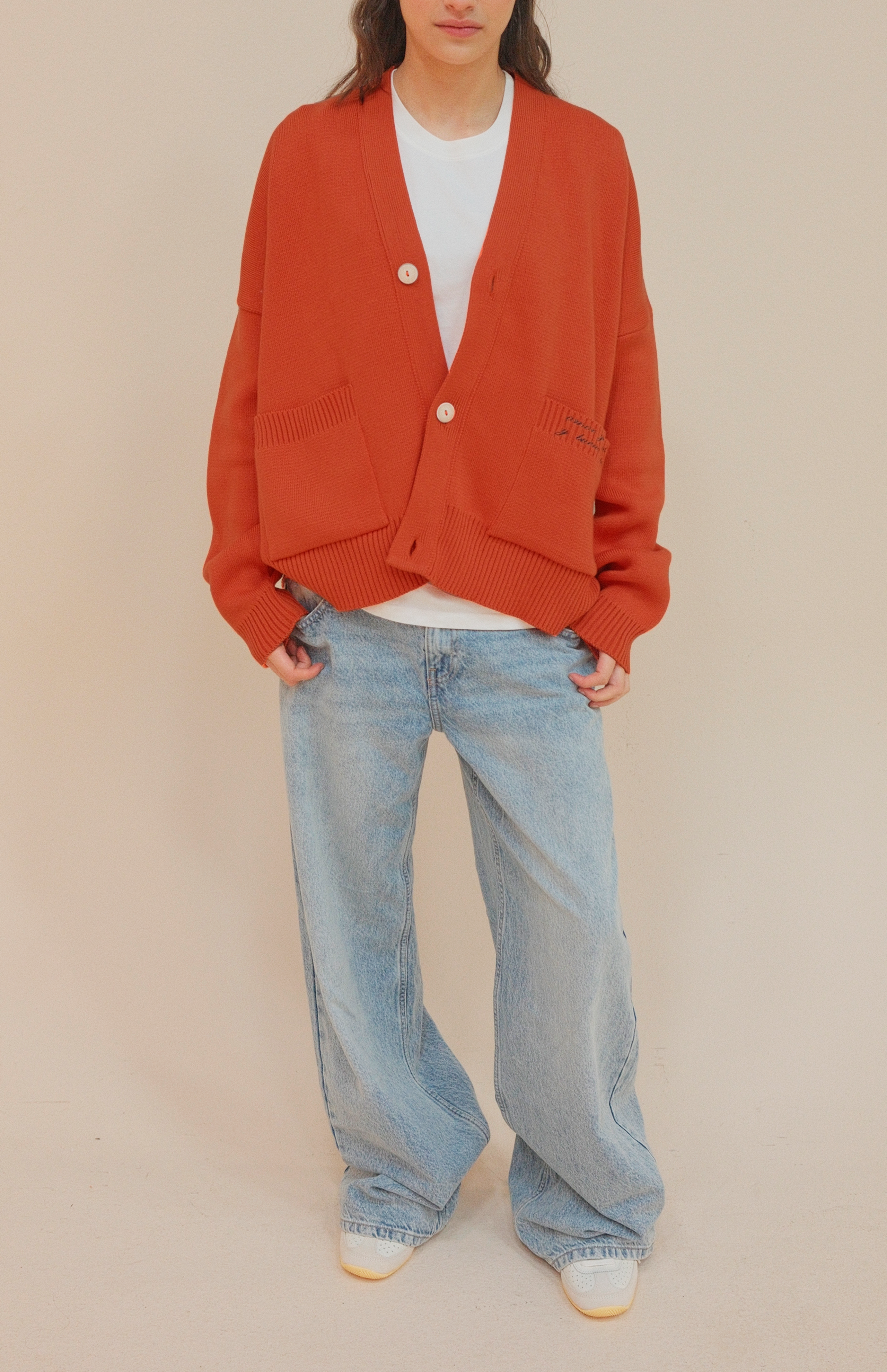 SIGNATURE CARDIGAN ORANGE