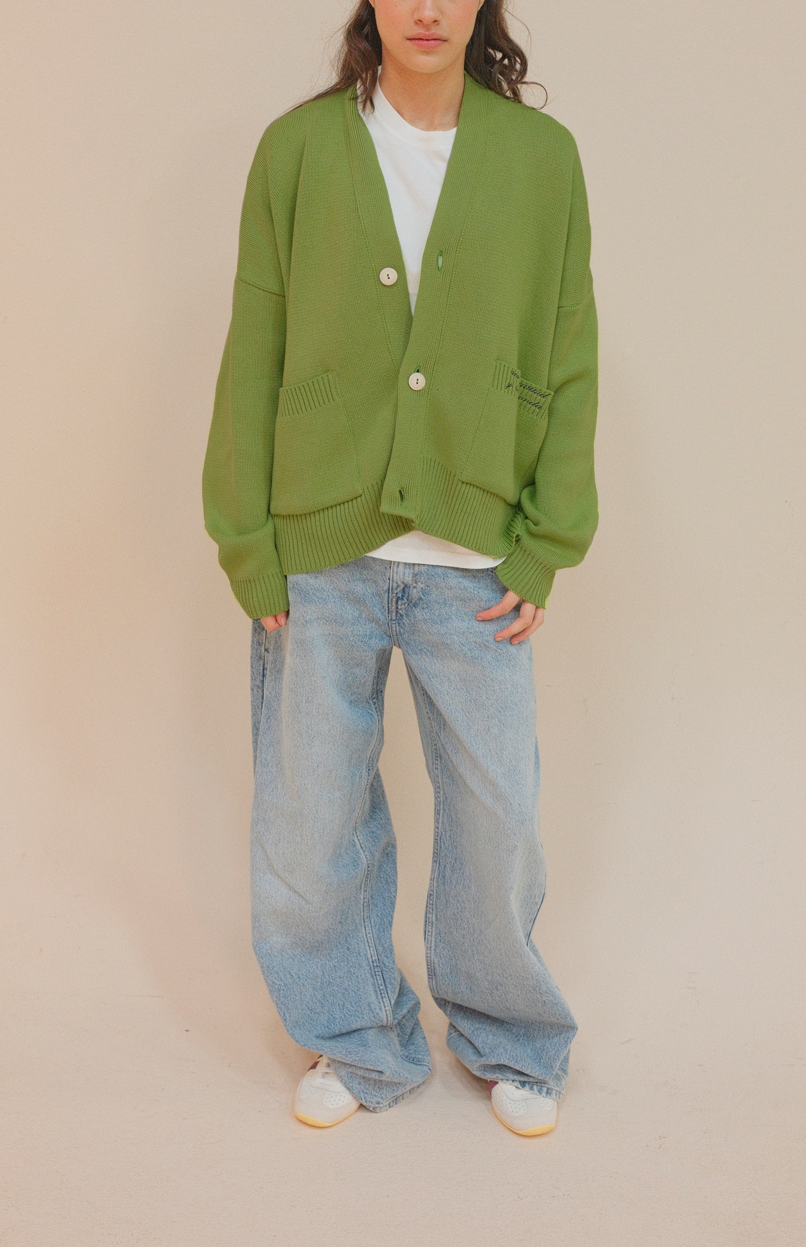 SIGNATURE CARDIGAN GREEN APPLE