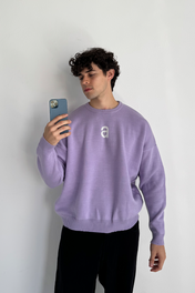 MONOGRAM SWEATER LILAC