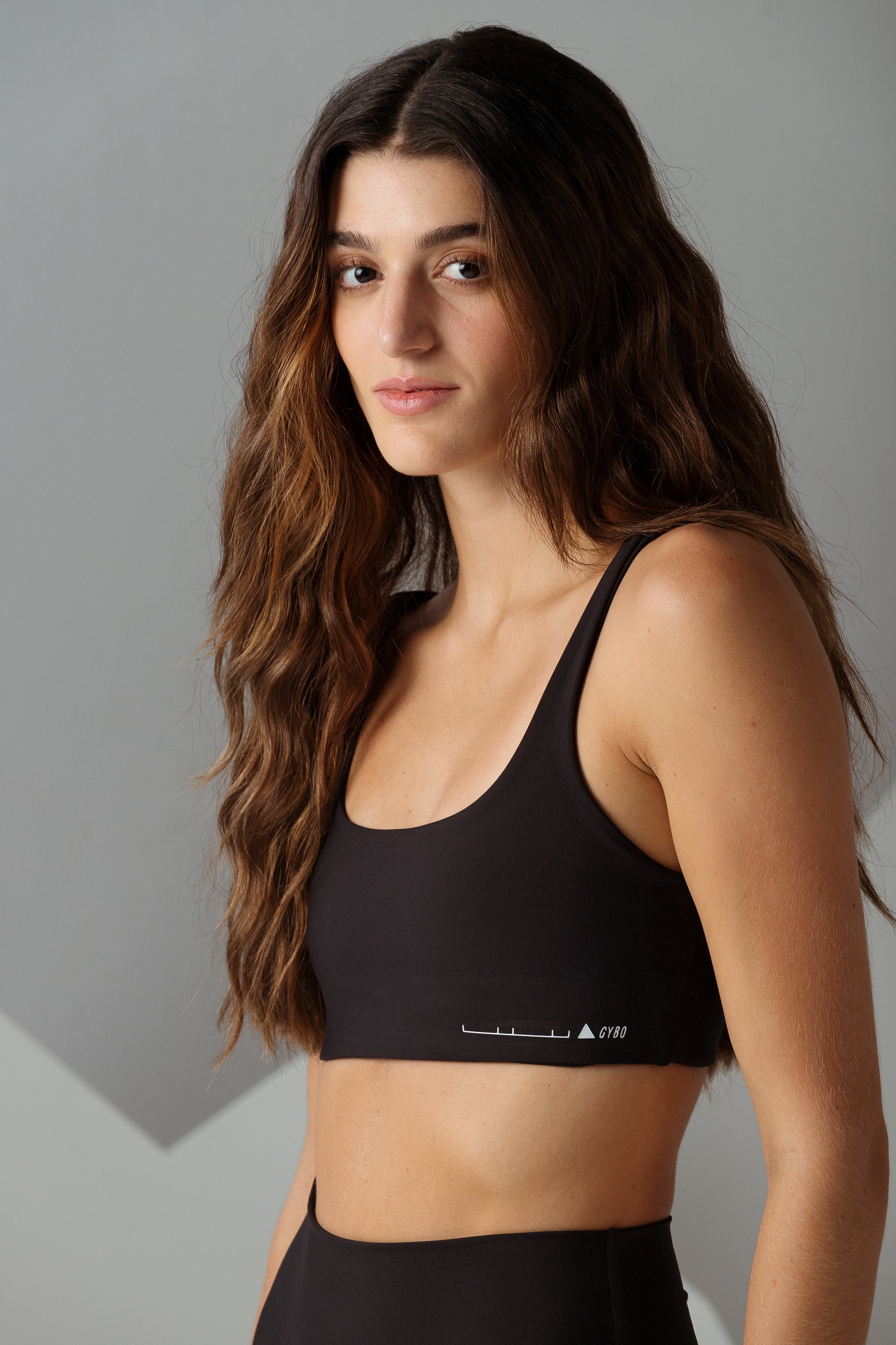 ART LAND TOP IN BLACK