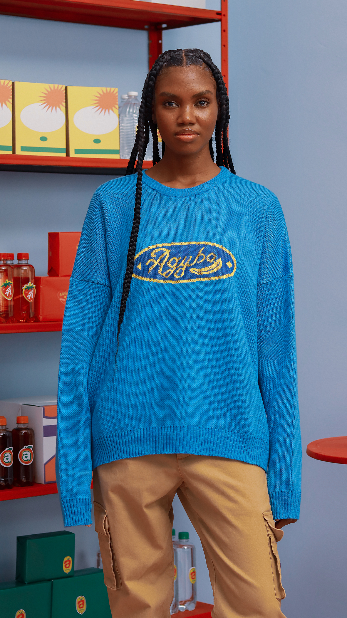 BLUE BANANA KNIT SWEATER
