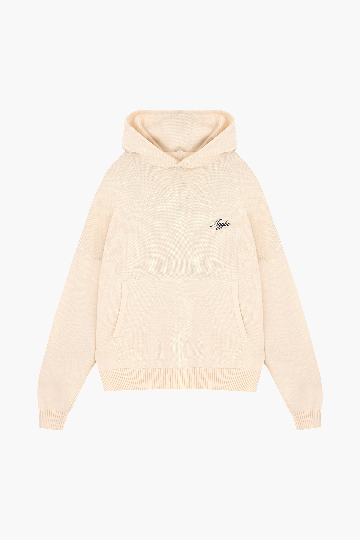 LOGO KNIT HOODIE