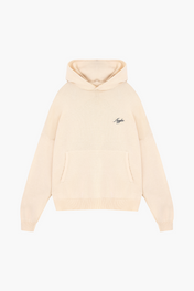 LOGO KNIT HOODIE