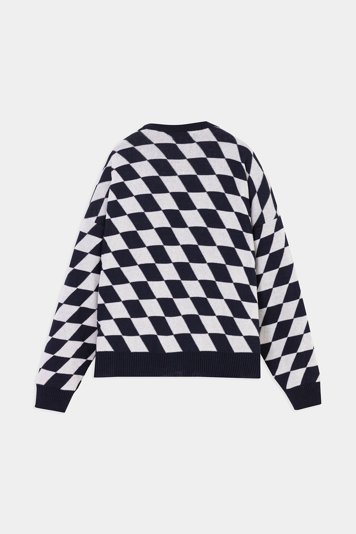 HOT LAP SWEATER NAVY & WHITE