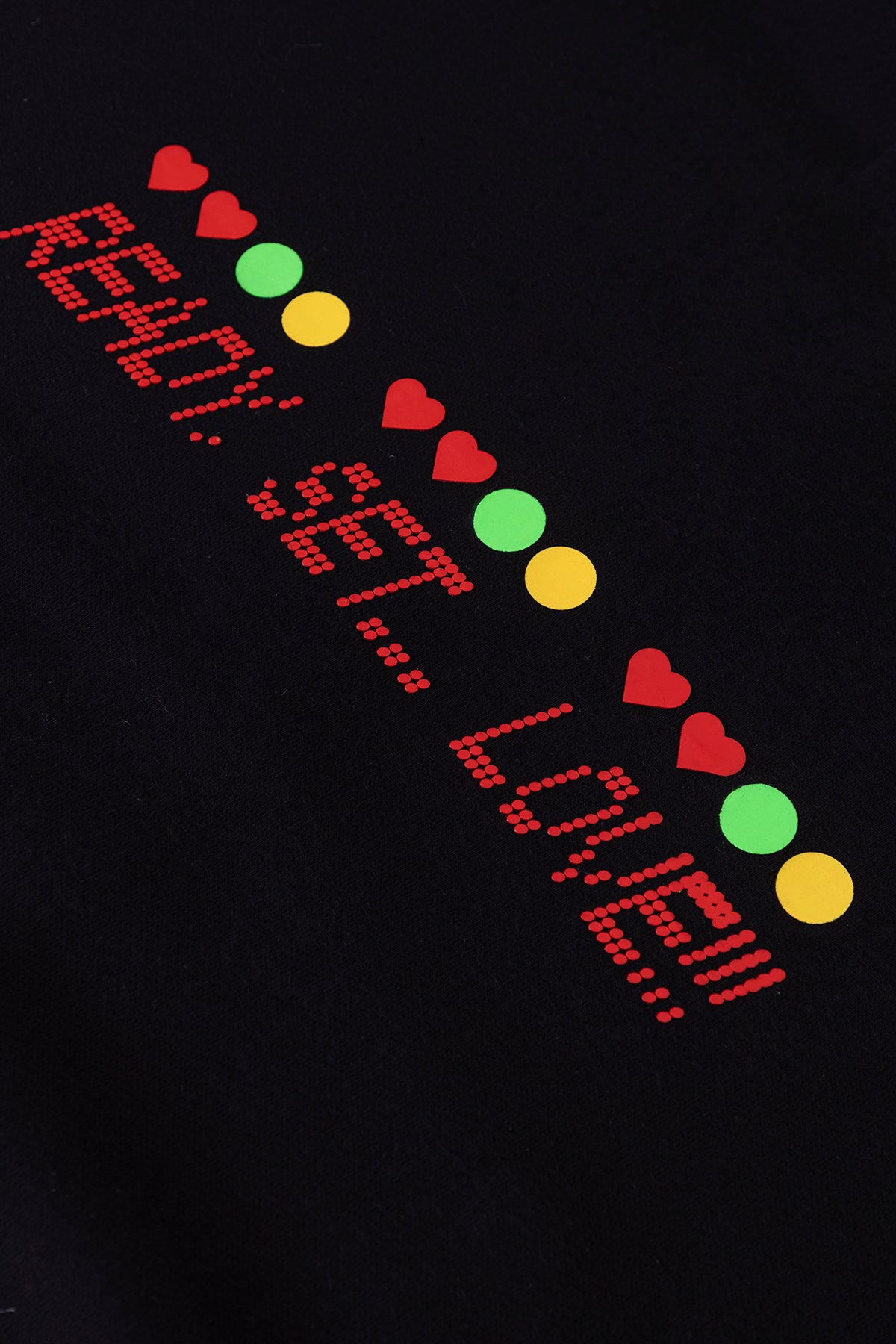 READY SET LOVE ZIP HOODIE