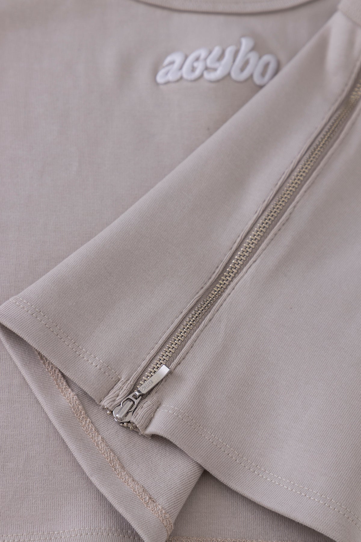 PIT CREW ZIPPER TANK BEIGE