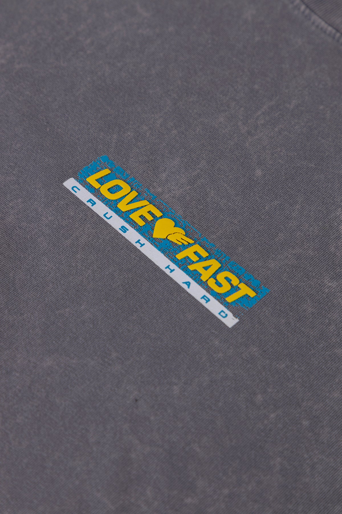 LOVE FAST ACID WASH T-SHIRT