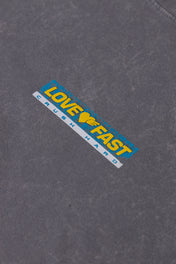LOVE FAST ACID WASH T-SHIRT