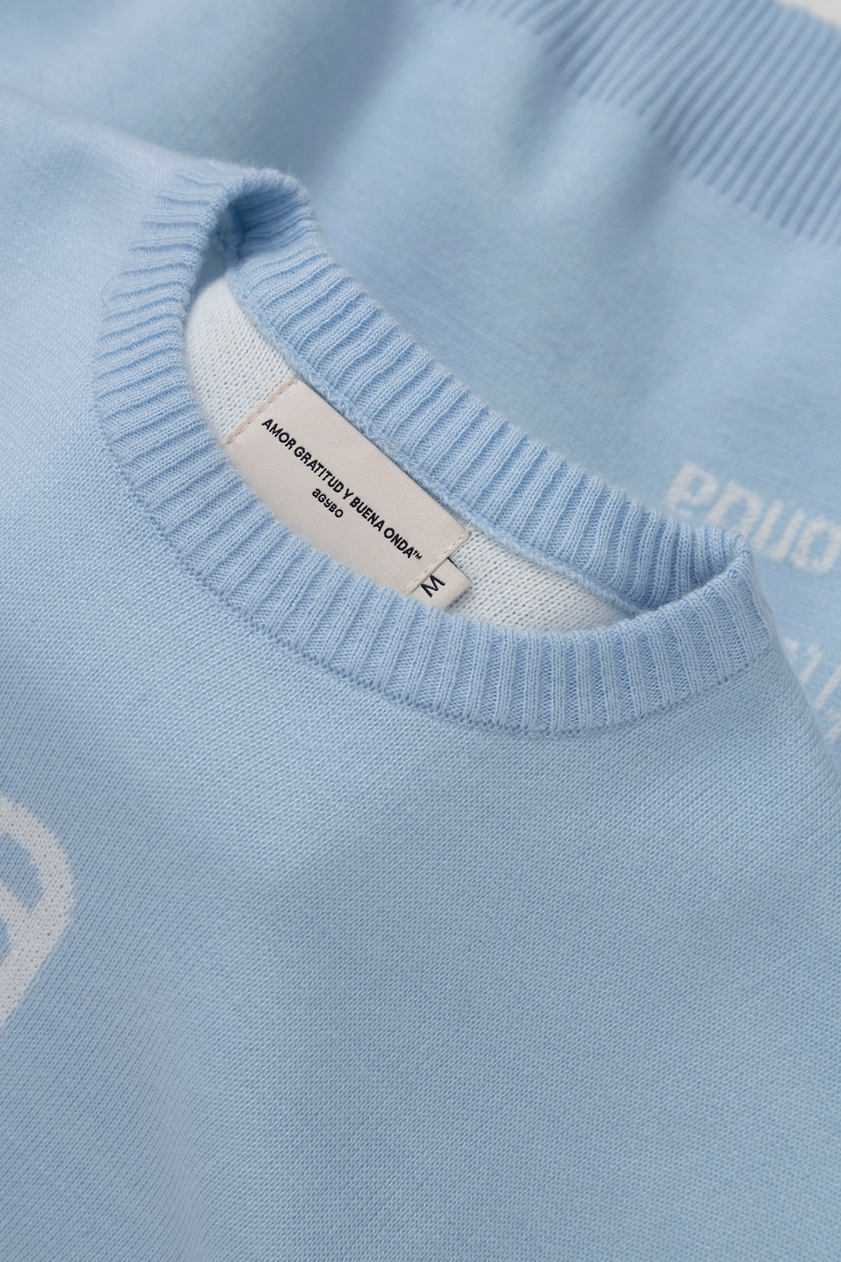 MONOGRAM SWEATER SKY BLUE