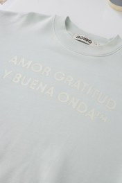 SIGNATURE LOGO CREWNECK  BABY BLUE