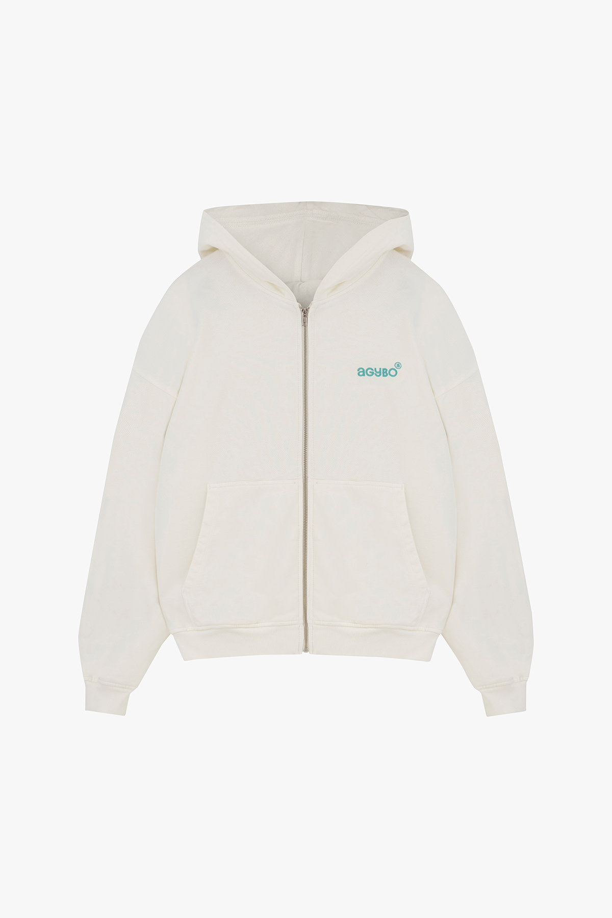 ZIP-UP HOODIE IVORY