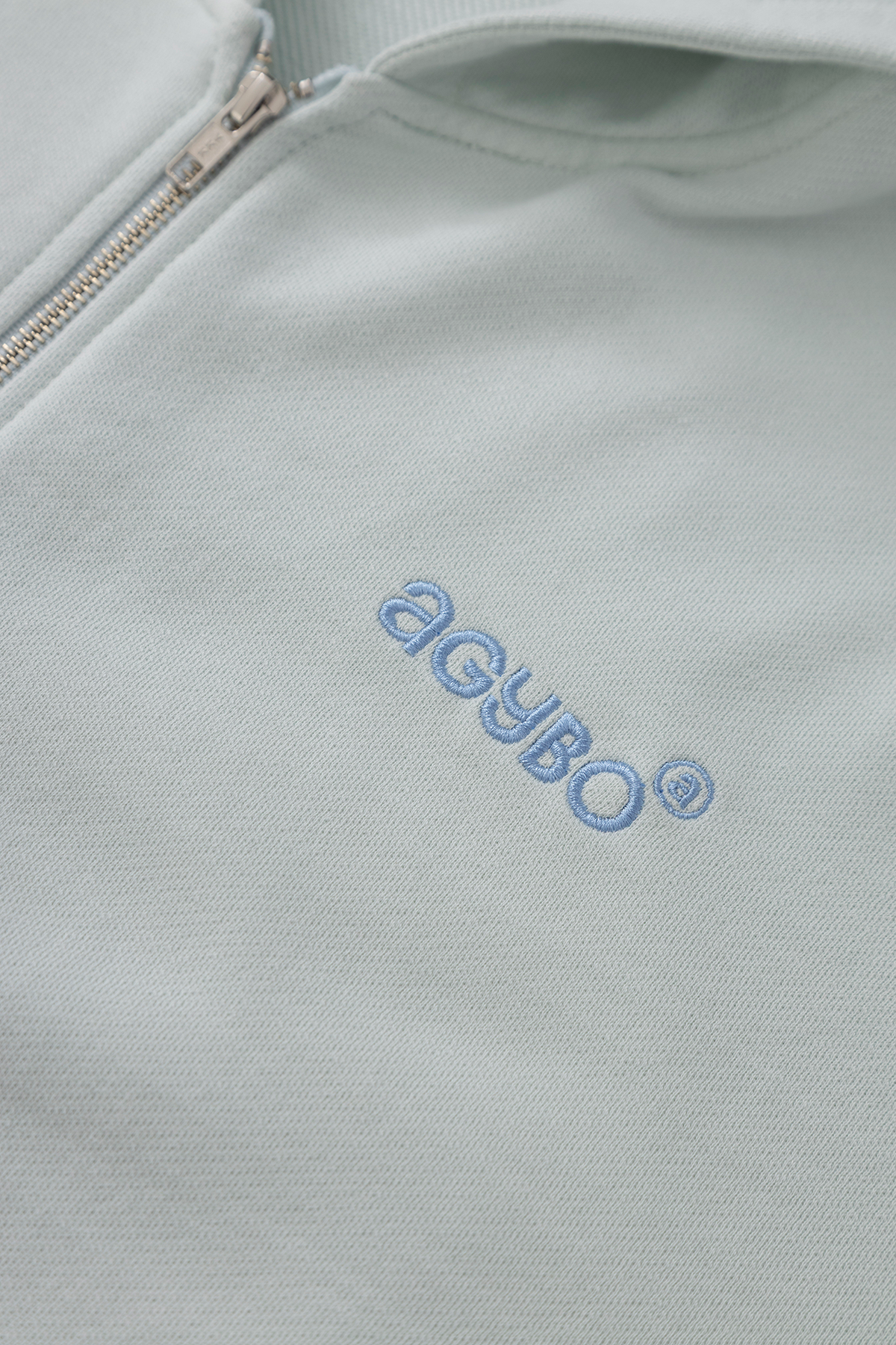 ZIP-UP HOODIE BABY BLUE