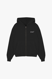 ZIP-UP HOODIE BLACK