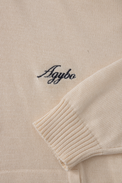 LOGO KNIT HOODIE