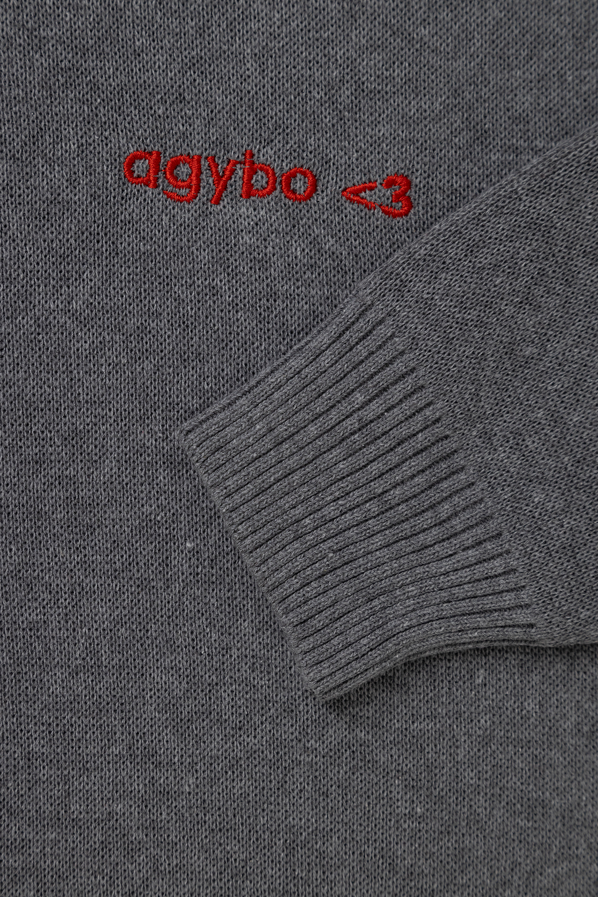 LOGO <3 SWEATER DARK GREY