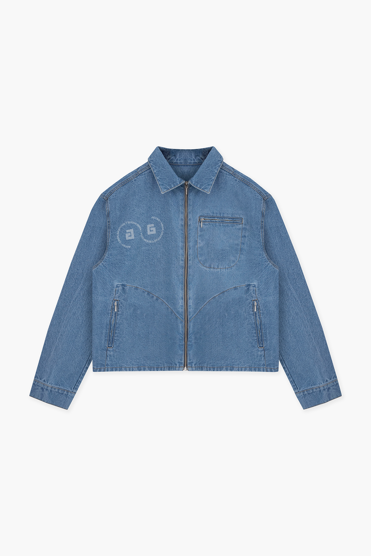 ZIP UP DENIM JACKET