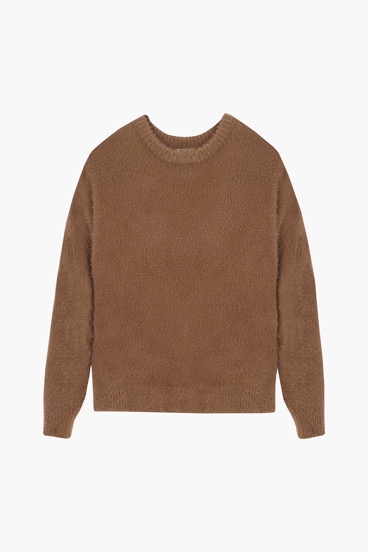 FUZZY SWEATER BROWN