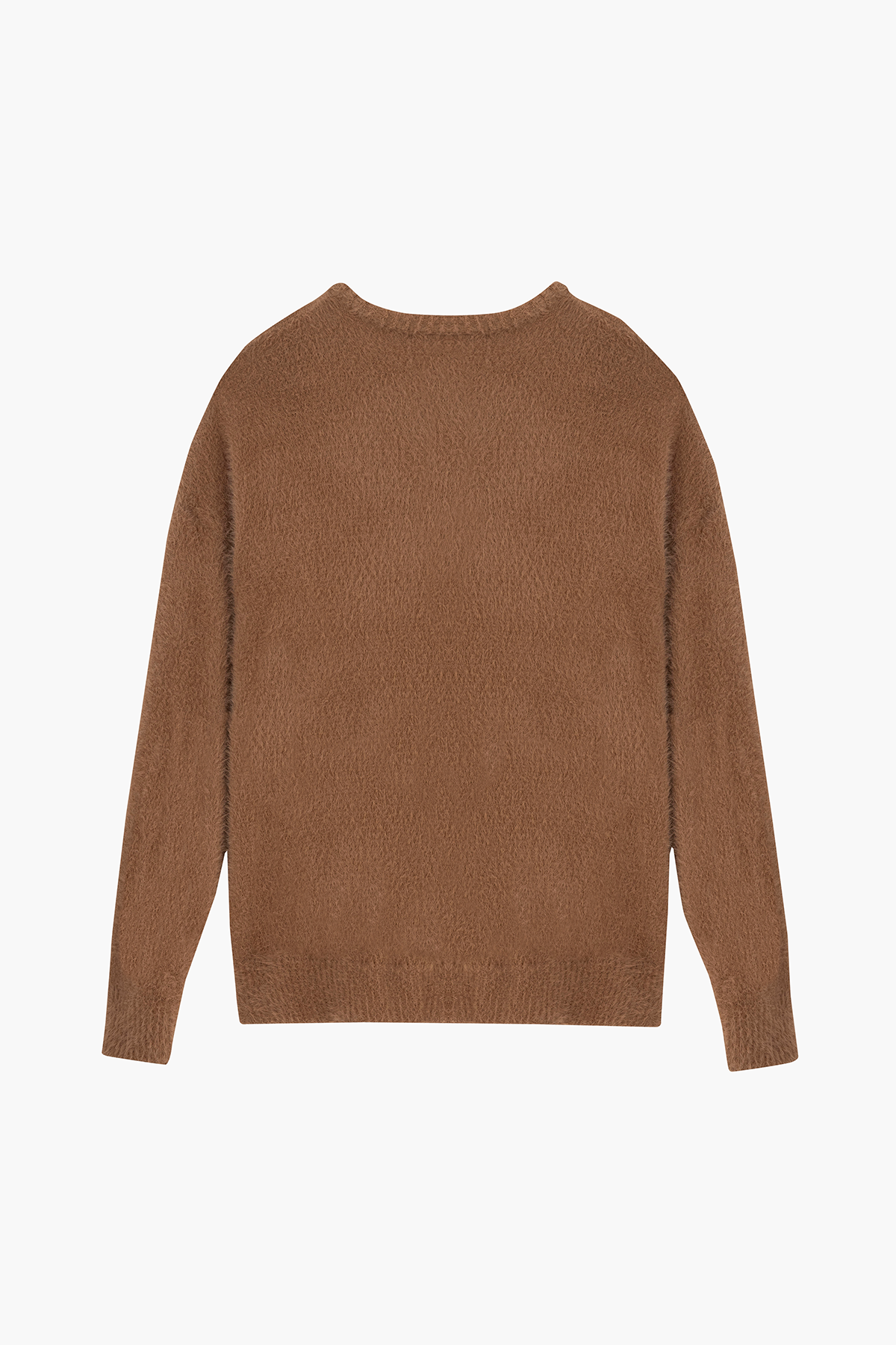 FUZZY SWEATER BROWN